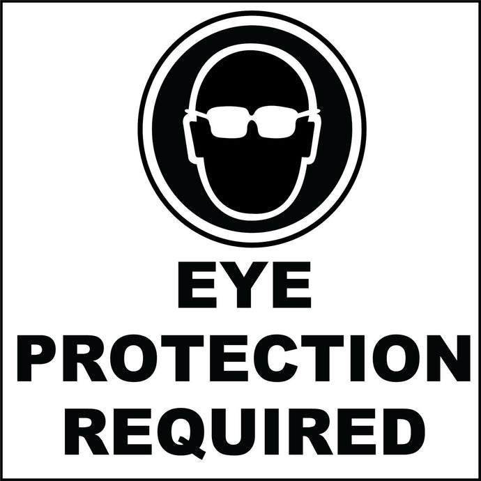 Eye Protection required decals