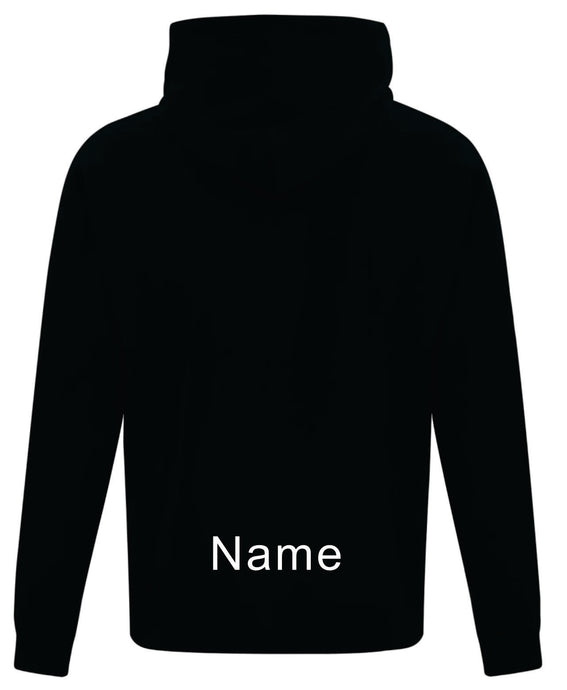 ATC™ EVERYDAY FLEECE FULL ZIP HOODED YOUTH SWEATSHIRT. ATCY2600 WITH NAME ON BOTTOM BACK