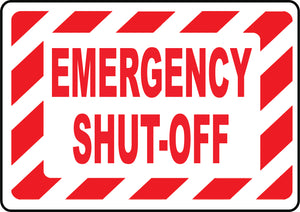 Emergency Shut off decal