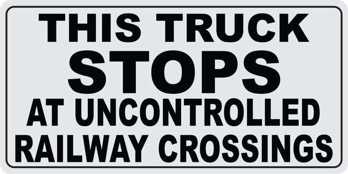 Reflective Railroad Crossing decals